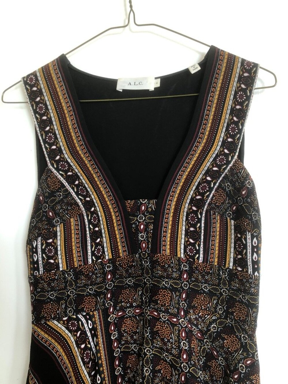ALC Hayley Silk Tiered Dress